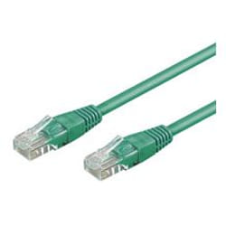Goobay CAT 5-100 UTP Green 1m câble de réseau Vert