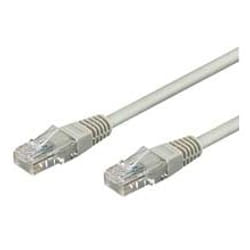 Goobay CAT 6-100 UTP Grey 1m câble de réseau Gris