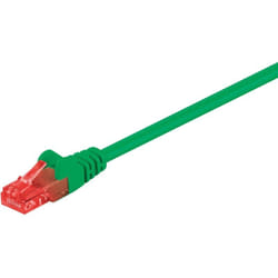 Cat 6 Câble Patch, u/utp, Vert, conducteur en aluminium plaqué cuivre (cca). Longueur de câble 10 m