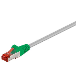 Goobay 68459 câble de réseau Vert, Gris 2 m Cat6 S/FTP (S-STP)