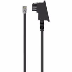 Goobay 68538, 15 m, TAE-F, RJ11, Noir, Mâle, Mâle