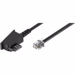 Goobay 68538 câble de téléphone 15 m Noir