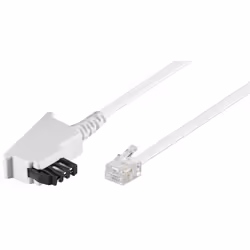 Goobay 68540, 6 m, TAE-F, RJ11, Blanc, Mâle, Mâle