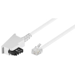 Goobay 68541 câble de téléphone 10 m Blanc