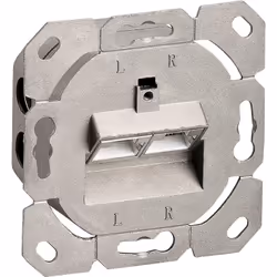 Goobay 68572 prise de courant 2 x RJ-45 Blanc