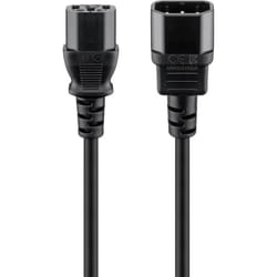 Goobay 68602 câble électrique Noir 1,5 m IEC C14 IEC C13