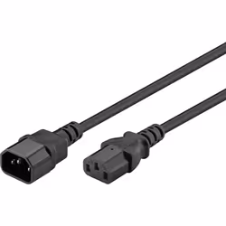Goobay 68602 câble électrique Noir 1,5 m IEC C14 IEC C13