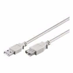 Goobay USB Verl AA 060 HiSpeed 0.6m, 0,6 m, USB A, USB A, Mâle/Femelle, Gris