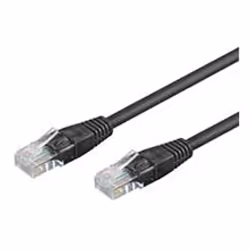 Goobay CAT 5-1500 UTP Black 15m, 15 m