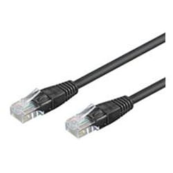Goobay CAT 5-1500 UTP Black 15m câble de réseau Noir