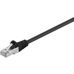 Goobay 68654 câble de réseau Noir 0,5 m Cat5e F/UTP (FTP)
