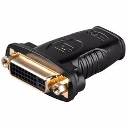 Goobay 68690, HDMI Type-A, DVI-I (24+5 pin), Noir