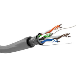 Goobay 68708 câble de réseau Gris 100 m Cat5e F/UTP (FTP)