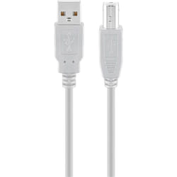 Goobay 68713 câble USB 3 m USB 2.0 USB A USB B Gris