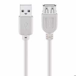 Goobay 68716, 3 m, USB A, USB A, USB 2.0, 480 Mbit/s, Gris