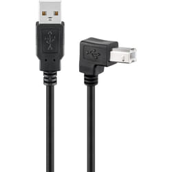 Goobay 68733 câble USB 3 m USB 2.0 USB A USB B Noir