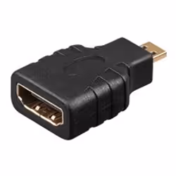 Goobay HDMI F-M Adapter, HDMI 19p F, HDMI 19p M, Noir