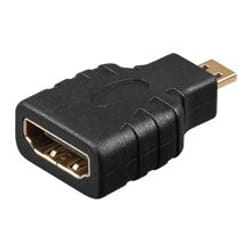 Goobay HDMI F-M Adapter HDMI 19p F HDMI 19p M Noir