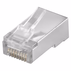 Goobay Cat5 RJ45/8P8C plug, RJ45, Transparent