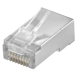 Goobay Cat5 RJ45/8P8C plug connecteur de fils Transparent