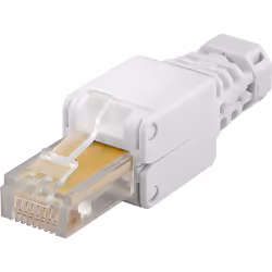 Goobay 68859, RJ-45, Blanc, Mâle, Droit, Cat5e, U/UTP (UTP)