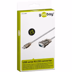 Goobay 68875 câble Série Noir 1,5 m USB Type-A RS-232