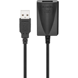 Goobay 68876 câble USB 5 m USB 2.0 USB A Noir