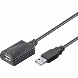 Goobay 68876 câble USB 5 m USB 2.0 USB A Noir