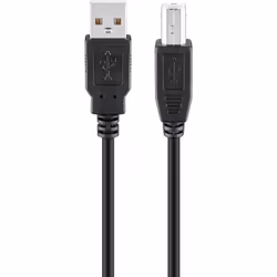 Goobay 68902, 5 m, USB A, USB B, USB 2.0, 480 Mbit/s, Noir