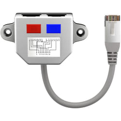Goobay 68908 câble de réseau Argent 0,15 m Cat5