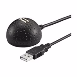 Goobay USB Verl AA 150 MA. HiSpeed 2.0 1.5m, 1,5 m, USB A, USB A, Mâle/Femelle, Noir