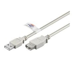 Goobay USB Verl AA 500 HiSpeedCert 2.0 5m câble USB USB A Gris