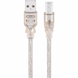 Goobay 68972, 1,8 m, USB A, USB B, USB 2.0, 480 Mbit/s, Transparent