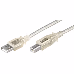 Goobay 68972 câble USB 1,8 m USB 2.0 USB A USB B Transparent