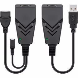 Goobay 69074, USB Type-A, RJ-45, Noir, 0,48 Gbit/s, 230 V, 50/60 Hz