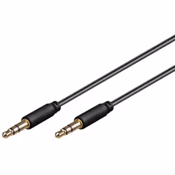 Goobay 69117, 3,5mm, Mâle, 3,5mm, Mâle, 1 m, Noir