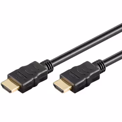 Goobay 69122, 0,5 m, HDMI Type A (Standard), HDMI Type A (Standard), 4096 x 2160 pixels, Compatibilité 3D, Noir
