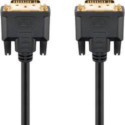 Goobay 69208 câble DVI 10 m DVI-I Noir