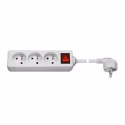 Goobay 69507, 1,5 m, Intérieure, Type E, Type E, Courbe, Blanc