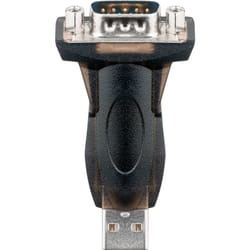 Goobay 69822 changeur de genre de câble USB RS-232 Noir