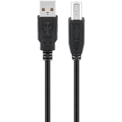 Goobay 69900 câble USB 1,8 m USB 2.0 USB A USB B Noir