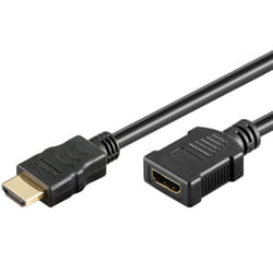 Goobay HDMI 0.5m câble HDMI 0,5 m HDMI Type A (Standard) Noir