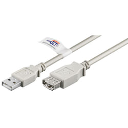 Goobay 69914 câble USB 1,8 m USB 2.0 USB A Gris