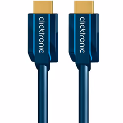 ClickTronic 3m High Speed HDMI, 3 m, HDMI Type A (Standard), HDMI Type A (Standard), Bleu