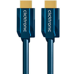 ClickTronic 10m High Speed HDMI câble HDMI HDMI Type A (Standard) Bleu