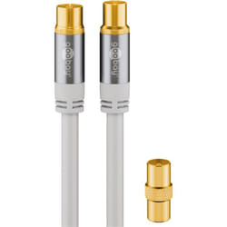 Goobay 70325 câble coaxial 10 m Blanc