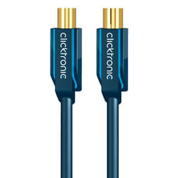 ClickTronic Antenna, 5m câble coaxial Coax M Coax FM Bleu