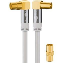 Wentronic 70417 câble coaxial 2 m Blanc