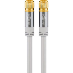 Wentronic 70653 câble coaxial 10 m F Blanc