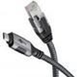 Goobay 70696 changeur de genre de câble USB C RJ-45 Noir, Argent